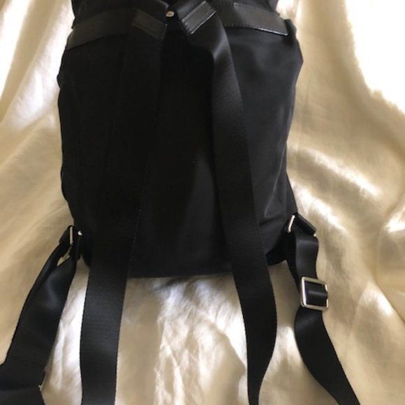 Tumi Voyager Nylon & Leather Backpack Black